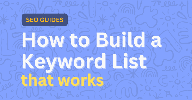 How to build a keyword list
