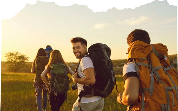 Walking with friends is great cardio after 40