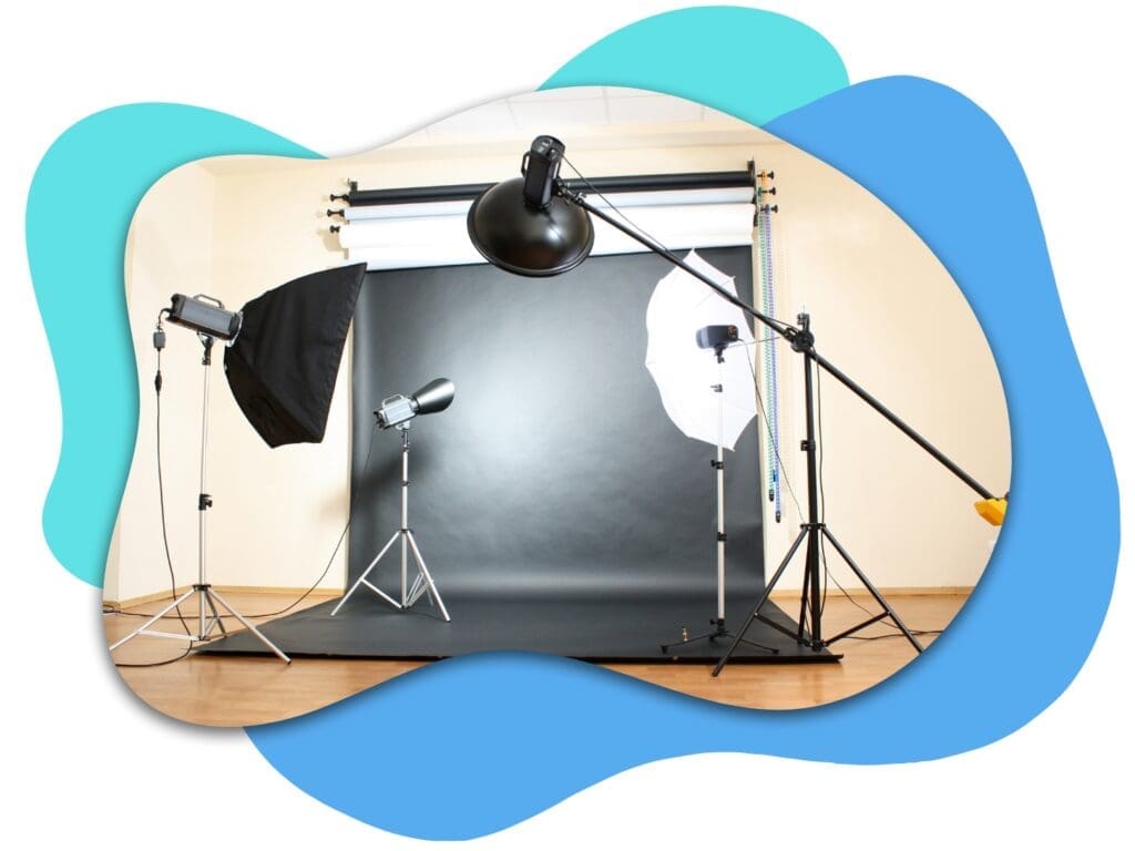 Photography equipment for a studio