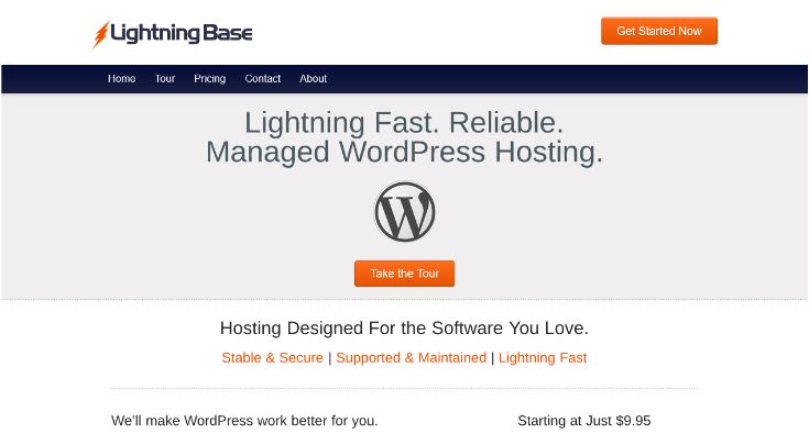 Lightningbase - Best for those who want high performing websites