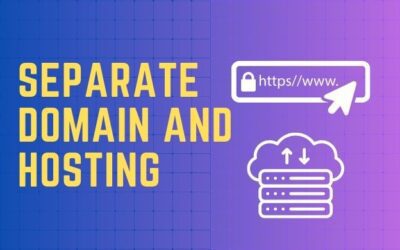 Separate domain and hosting