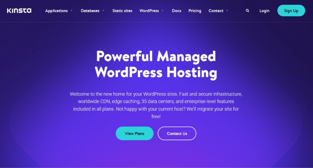Kinsta Managed Hosting Provider