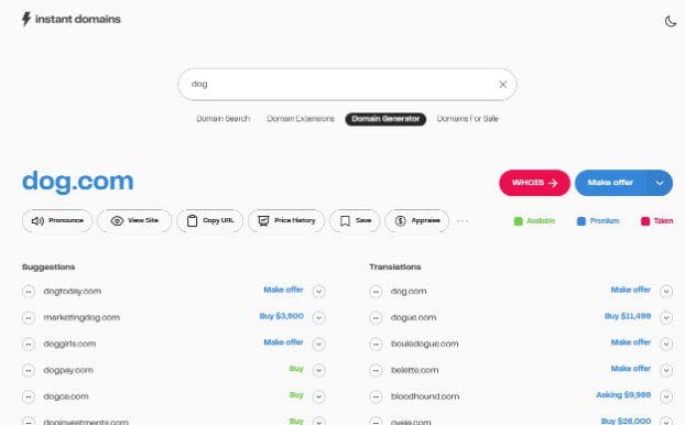 Look for a domain name for your pet care blog