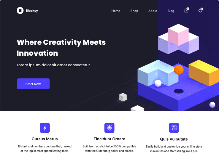Blocksy Free WordPress theme
