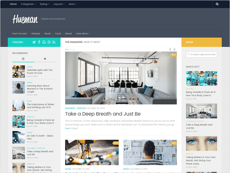 Hueman WordPress theme