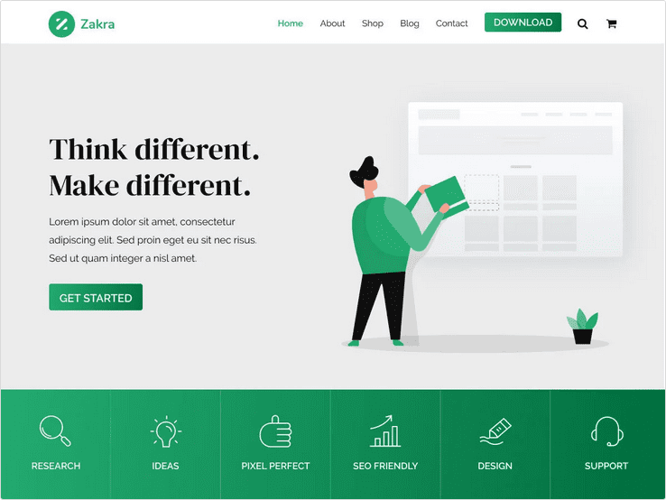 Zakat WordPress theme