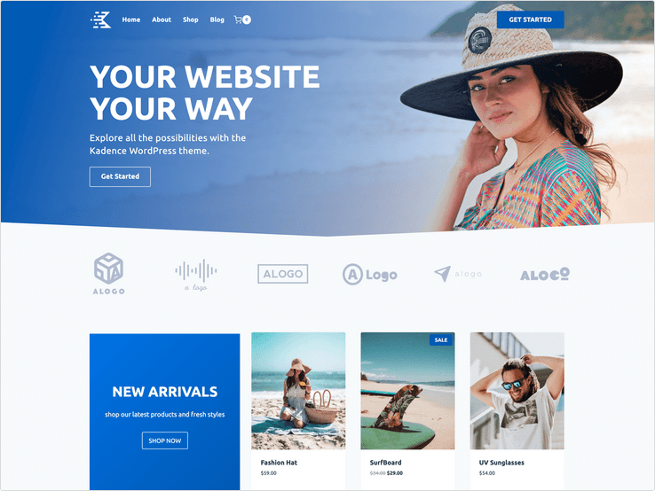 Kadence free wordpress theme