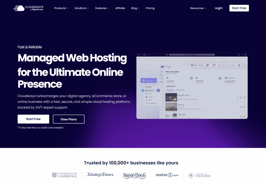 Cloudways hosting for Divi and WordPress Sites