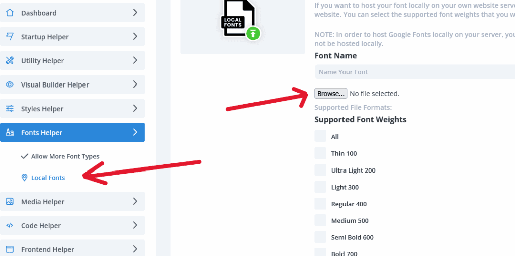 Add the custom font to your Divi site using the plugin 